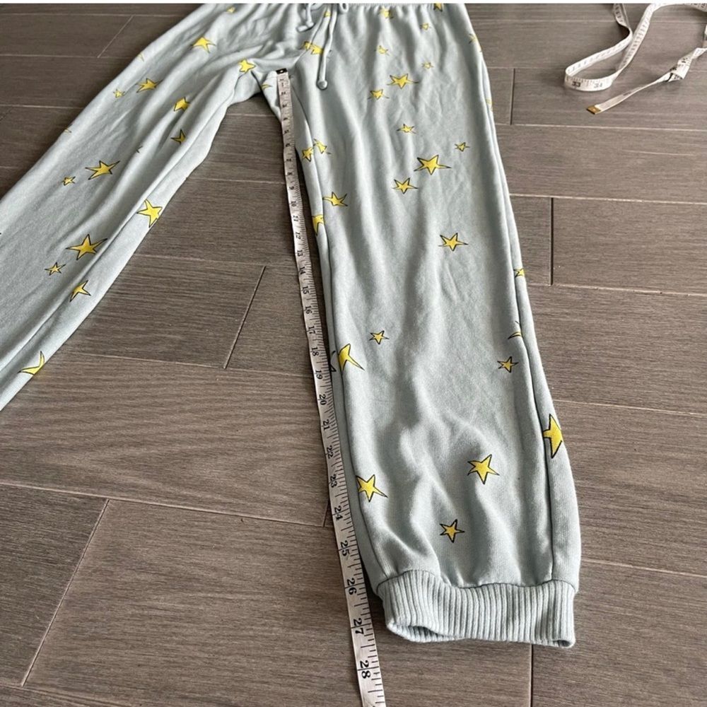 Chaser Brand Star Print Hoodie & Joggers Set Blue Yellow Revolve Loungewear L M - Picture 16 of 16